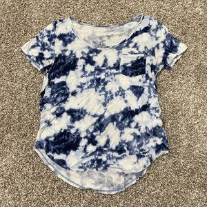 Hollister Blue/White Must-Have Easy Tee X-Small